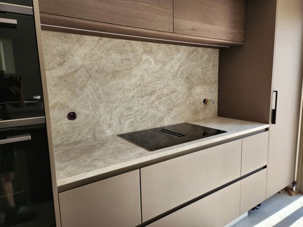 Quartzite Taj Mahal Satine Plan et Credence